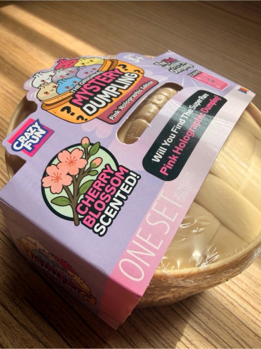 BRAND NEW Crazy Fun® Mystery Dumpling Pink Holographic Cherry Blossom Edition - Picture 2 of 5